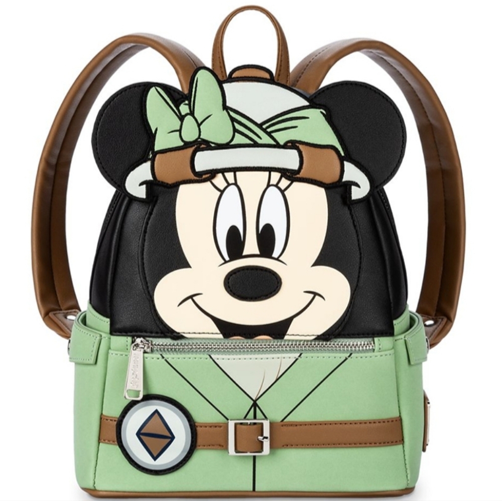 Loungefly Disney Parks Safari Minnie Mouse Animal Kingdom Backpack